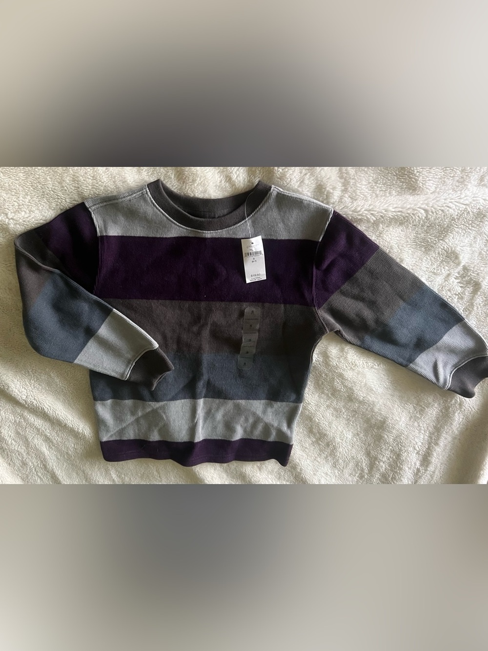 Brand New Gap Kids Boys Blue Multicolored Pullover Sweater Small (6-7)  kids